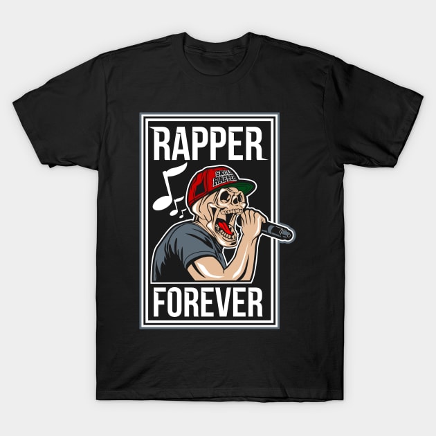 SKULL RAPPER T-Shirt by beanbeardy